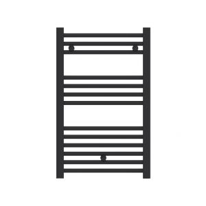 Radiador toallero de agua ocean negro 803x500mm