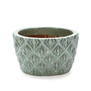 Macetero 45x45x26 gres celadon