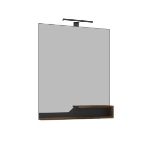 Espejo decorativo de madera <<galia 80>> - 60 x 14 x 100 cm - nogal oscuro