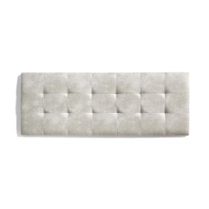 Cabecero de cama 90 capitone cuadros   112x57x5cm blanco roto