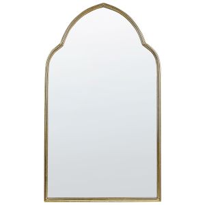 Espejo de pared aconchi 58 cm 100 cm metal dorado