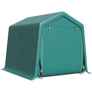 Carpa para herramienta 240x200x202 cm pe, metal color verde Outsunny