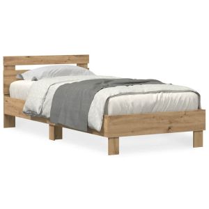 vidaXL estructura de cama roble artisan 90 x 200 cm