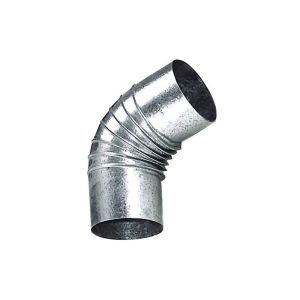 Codo estufa galvanizado 120 mm 45