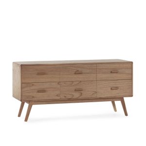 Aparador 160x50x75 madera natural velado