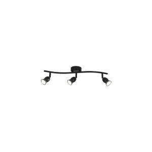 Plafón alargado de 3 luces con focos orientables moderno
