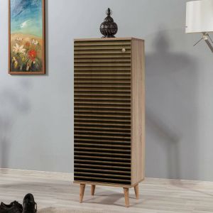 Zapatero giadeite, 7 estantes, madera aglomerada roble