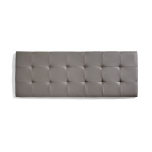 Cabecero de cama 105 capitone cuadros polipiel 112x57x5cm gris