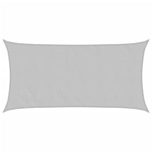 vidaXL toldo de vela poliéster oxford 100% gris claro 6x3 m