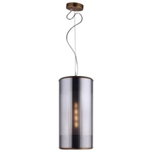 Lámpara colgante lumineca geminic 20x40 cm gris
