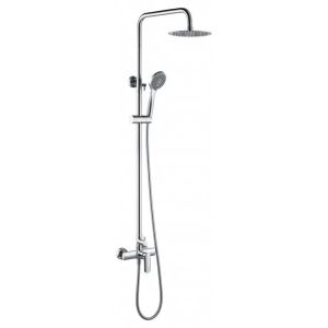 Columna de ducha monomando extensible color  cromo