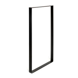 Pata para mueble rei 2-927.85.18p | 385x40x850 mm | negro poro | acero