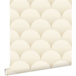 Estahome papel pintado arte deco beige arena 50 x 900 cm