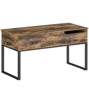 Mesa centro elevable 100x45x67 cm color marrón Homcom