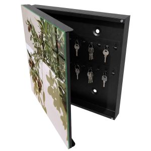 Caja para llaves 30x30x5 rama de olivo, apertura izquierda tulup