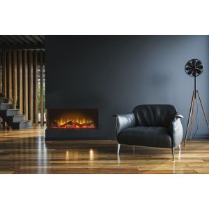 Chimenea eléctrica Acantha Aspire 75 de esquina para pared multimedia
