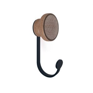 Colgador de pared rei ce552 | 38x86x24 mm | negro poro-lacado