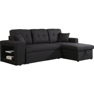 Sofá cama esquinero/reversible "axel" - 3 plazas - gris claro