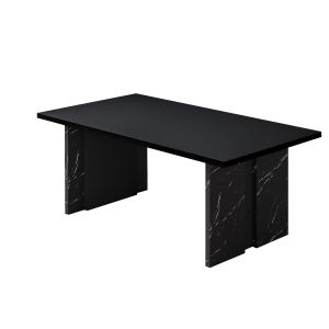 Mesa baja de madera "ravello" - 90 x 50 x 40 cm - negra