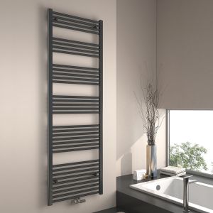 Emke radiador toallero agua caliente antracita 180x60cm 860w