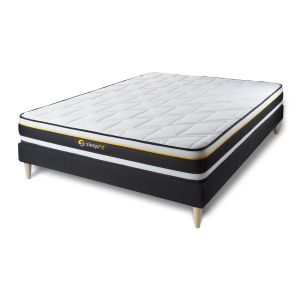 Pack colchón soft 140x220cm + somier multiláminas, espuma de alta densidad,