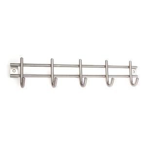 Perchero de pared rei c6901 | 380x50x86 mm | inox mate