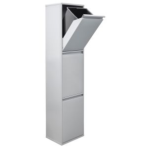 Arregui basic cr302-b cubo de basura y reciclaje de acero 3 x 17 l (51 l)