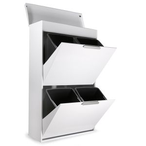 Arregui ecoclas plus cr621-e cubo de basura y reciclaje acero 4 x 17l (68l)