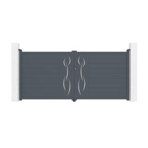 Pack puerta batiente automática life 3,5m h.160cm + motor tanker b250