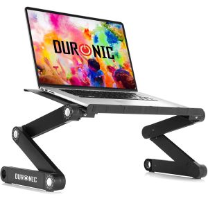 Duronic dml121 soporte ordenador portátil/tablet plegable - multiuso