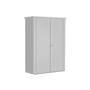 Armario metalico biohort romeo m high alto color plata metalizada