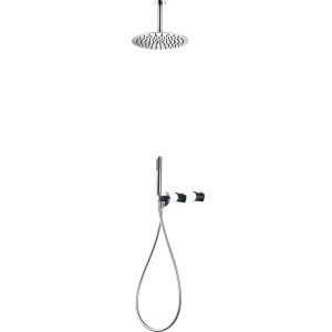 Imex - columna ducha empotrada termostática cromado serie breda