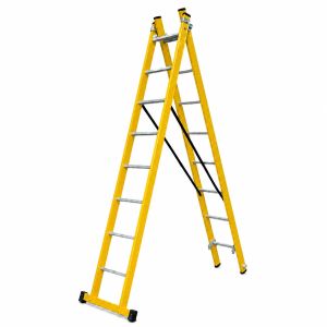 Escalera transformable doble trf2-8 Peldaños x 2 todo fibra
