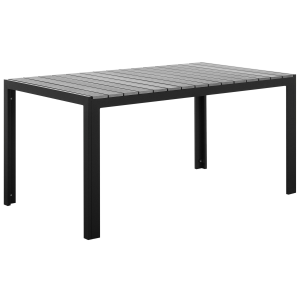 Mesa de jardín como 150 cm 90 cm gris