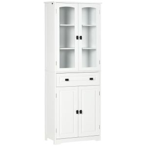 Alacena de cocina 60x30x160 cm color blanco Homcom, hogar - cocina