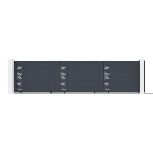 Puerta corredera 6m arlberg al.140cm aluminio + cancela 1m al.140cm