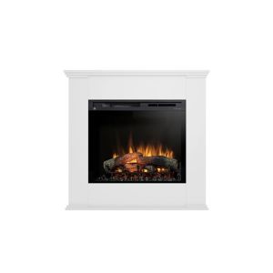 Chimenea eléctrica LED independiente kelia de 28", color blanco