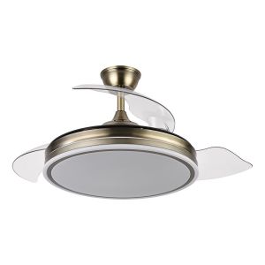 Ventilador de techo LED "bayomo" regulable con control remoto (59w 3cct 698