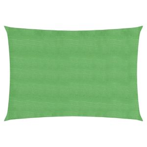 vidaXL toldo de vela hdpe verde claro 160 g/m² 5x7 m