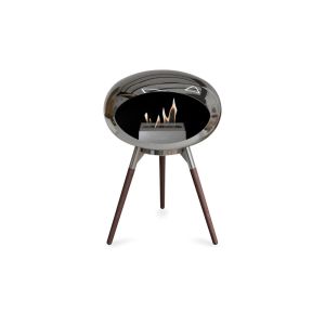 Chiminea bioetanol Ground Low Chromed Silver 1
