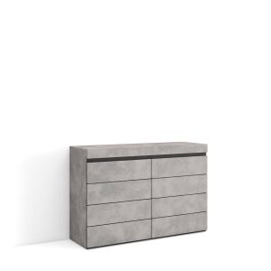 Cómoda, cajonera, 114x75x35cm, cemento rf3428