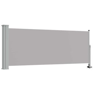 vidaXL toldo lateral retráctil para patio 100x300 cm gris