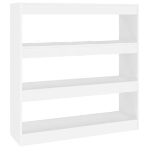 vidaXL estantería de libros/divisor de espacios blanco 100x30x103 cm