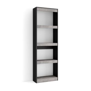 Librería estantería, 60x186x25cm, cemento