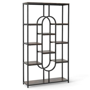 Librería ovalada de 5 niveles 95 x 30 x