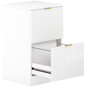 Cajonera de oficina 40x40x71 cm mdf color blanco Homcom