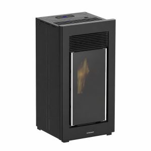 Estufa de pellets zante de 11 kw negra