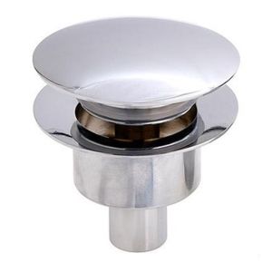 Kibath válvula clic clac lavabo bidet acabado cromo brillo de latón