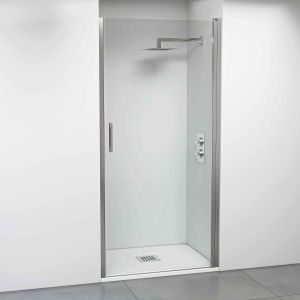 Bellobath mampara de ducha con puerta abatible - ancho adaptable 76-79 cm