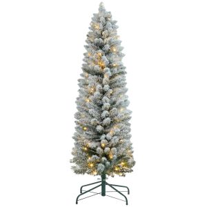 Árbol de navidad 45x45x150 cm plástico, metal color verde Homcom